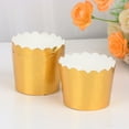 thumbnail image 3 of WHAMVOX  50 Pcs Muffin Liners Cups Baking Ramequin Gold Paper, 3 of 8