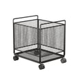 thumbnail image 2 of Cesta de lavandería grande de hierro con ruedas, plegable, para ropa sucia, con ruedas Negro, 2 of 9