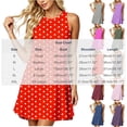 thumbnail image 3 of ClodeEU Women's Polka Dot Round Neck Sleeveless A-Line Mini Dress,Summer Casual Flowy Beach Vacation Dress Blue,Women's Plus L, 3 of 6