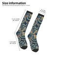 thumbnail image 2 of Susaid Indian Paisley 2 Print Thermal Winter Socks for Men and Women, Warm Crew Hiking Socks, for Boots and Outdoor Activities, 2 of 6