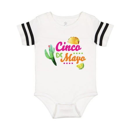 

Inktastic Cinco De Mayo with Cactus Lime and Taco Gift Baby Boy or Baby Girl Bodysuit