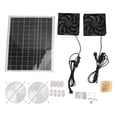 thumbnail image 2 of Kit De Ventilador Dual Con Energía Solar, Ventilador De Ventilación Solar De Bajo Ruido Impermeabilizante IPX7 De 6,7 Pulgadas Para Techo Para Casa De Mascotas, 2 of 7