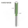 thumbnail image 4 of 1-7pc 1/4" Shank Single Double Flute Straight Router Bit Milling Cutter for Wood, 4 of 5