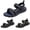 Blue, variant on Mens Athletic Summer Sandals Hiking Beach Non Slip Soles Outdoor Open toe Breathable Mesh Sports Shoes Green Size 10