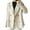 White, variant on Women Fall Winter Coat Thick Loose Solid Color Double-breasted Buttons Lapel Notch Collar Long Sleeve Cold Resistant Lady Trench Coat
