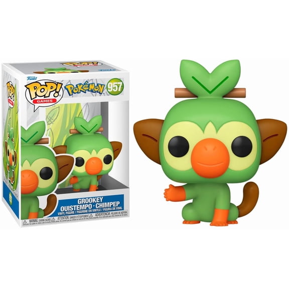 Funko Pop! Games: Pokemon - Grookey - Ouistempo Figure w/ Protector