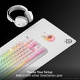 thumbnail image 6 of SteelSeries QcK Heavy Gaming Mousepad — Thicker, Non-Slip Silicone Rubber Base, Optimized for Gaming — XXL Size 900 mm x 400 mm x 4 mm — White, 6 of 7