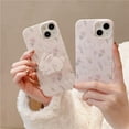 thumbnail image 6 of Pink Flower Bunny Phone Case for iPhone 14, Cute Korea 3D Rabbit Tulip Floral Cartoon Case with Rabbit Hold Stand for Women Girls, 6 of 12