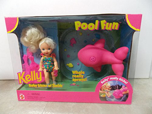 Kelly Baby Sister of Barbie Pool Fun Set With Spraying Whale Mattel 1996 T1234 for sale online 