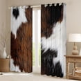 thumbnail image 2 of Erosebridal Teens Abstract Cow Print Black Out Curtains,Farm Animal Curtains Pack of 2 (42x63 Each) For Boys Girls, 2 of 6