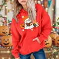 thumbnail image 2 of KPOPLK Girls Zip Up Hoodie Jacket Toddler Unicorn Rainbow Sweatshirt Kids Hooded Coat Casual Outerwear Size 2-44 Years(13-14 Years,Red), 2 of 6