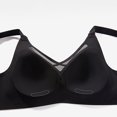 thumbnail image 3 of ATOYSOY Everyday Bra Wirefree Breathable Push Up Underwear Solid Color Smoothing Comfort Bra Fitness Workout Support Full Coverage Bra Seamless Black, 3 of 7