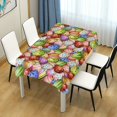 thumbnail image 7 of Coolnut Colorful Easter Eggs Rectangle Tablecloth 60" x 90", Waterproof Oil and Spill Proof Square Table Cloth for Dinning Table, Buffet Table, Holiday Parties, Wedding & More House Decor, 7 of 7