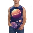 thumbnail image 1 of Balery Planet Pastel Galaxy Camisetas sin mangas para hombre, absorbe la humedad y protege contra el mal olor.-Small, 1 of 7