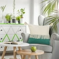 thumbnail image 2 of LR Home Fringe Festival Green Color Block Throw Pillow, 2 of 10
