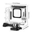 thumbnail image 2 of For GoPro HERO 4K 2024 PULUZ 60m / 196ft Waterproof Housing Protective Case with Buckle Basic Mount & Screw (Transparent), 2 of 3