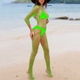 thumbnail image 5 of Sexy Fishnet Bodysuits Lingerie for Women 3/4 Sleeve Naughty Hollow See Through Stockings Mesh Erotic Nightwear, 5 of 5