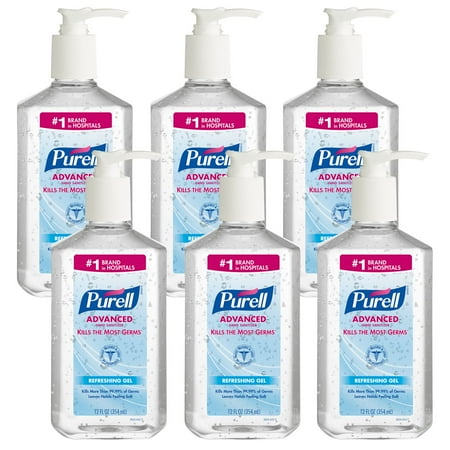 (Pack of 6) PURELL® Advanced Hand Sanitizer Gel, 12 Oz Pump