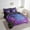 Purple Navy Gold, variant on Erosebridal Psychedelic Galaxy Outer Space Bedding Sets Twin Size, Honeycomb Hexagon Print Bed Sheets Set, Ultra Soft 7 Pieces