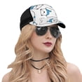 thumbnail image 5 of Lsque Scarf Bear Printed Trucker Hat - Baseball Cap for Men Women - Breathable Mesh Side, Adjustable Fit - for Casual Wear, 5 of 7