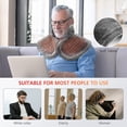 thumbnail image 3 of Almohadilla térmica grande y cómoda para aliviar el dolor de espalda, almohadilla térmica eléctrica para cuello y hombros, correas ajustables, franela suave, 3 niveles de calor y 90 minutos automáticos Kuyhfg Bienvenido a Kuyhfg, 3 of 5