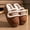 Brown, variant on Cameland Women's Fashion And Leisure Winter Letter Print Soft Thick Bottom Boken External Wear Height Increasing Warm Slippers