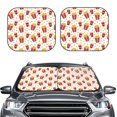 thumbnail image 2 of Xecao Popcorn for Foldable Car Sun Shades (2-Pack) offer sun protection with an easy-fold design for convenient windshield shading., 2 of 7