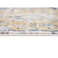 thumbnail image 5 of 5' Blue and Gray Round Geometric Washable Non Skid Area Rug, 5 of 9