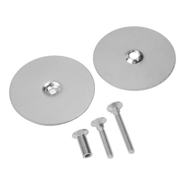 Installation Rapide 67mm Nickel Brossé Bouton de Porte Plaque de Remplissage avec Vis