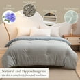 thumbnail image 4 of Clearance! -Soft Washed Microfiber Duvet Insert - Great For Summer Spring Fall Enhanced Warmth For All Seasons - Lightweight Yet Insulating Comforter Core Deals of The Week Todays Deals #61, 4 of 6