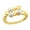Gold-Plated, variant on Fresh Water Pearl and Beaded Open Ring Silver/ 14k Gold Plated Sterling Silver Jewelry for Women or Teens