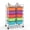 Deep Multicolor, variant on 10-Drawer Utility Rolling Storage Cart with Metal Tabletop & Metal Frame, Drawer Organizer with Wheels,Multicolor