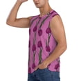 thumbnail image 3 of Balery Tulips Flowers Men's Sleeveless Muscle Shirts Workout Tank Top, Moisture Wicking, Odor Protection-Small, 3 of 8