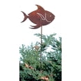 thumbnail image 3 of Village Wrought Iron Tropical Fish - Rusted Garden Stake, 3 of 4