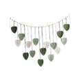 thumbnail image 3 of deevoka Macrame Wall Hanging Leaves Tapestry Wall Decor for Nursery Living Room Dorm Green, 3 of 9
