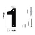 thumbnail image 3 of Coolmade 5" Acrylic Floating House Number, Metal Modern House Numbers, Garden Door Mailbox Decor Number with Nail Kit, Coated Black, 911 Visibility Signage (1), 3 of 7