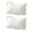 Size:30x50cm Color:White, variant on 2 Pack Ruffled Pillow with Cotton and Concealed Zippered