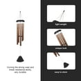 thumbnail image 3 of Miangastore Carillon Tubulaire Bronze pour Extérieur 1Pcs 33 Pouces, 3 of 8