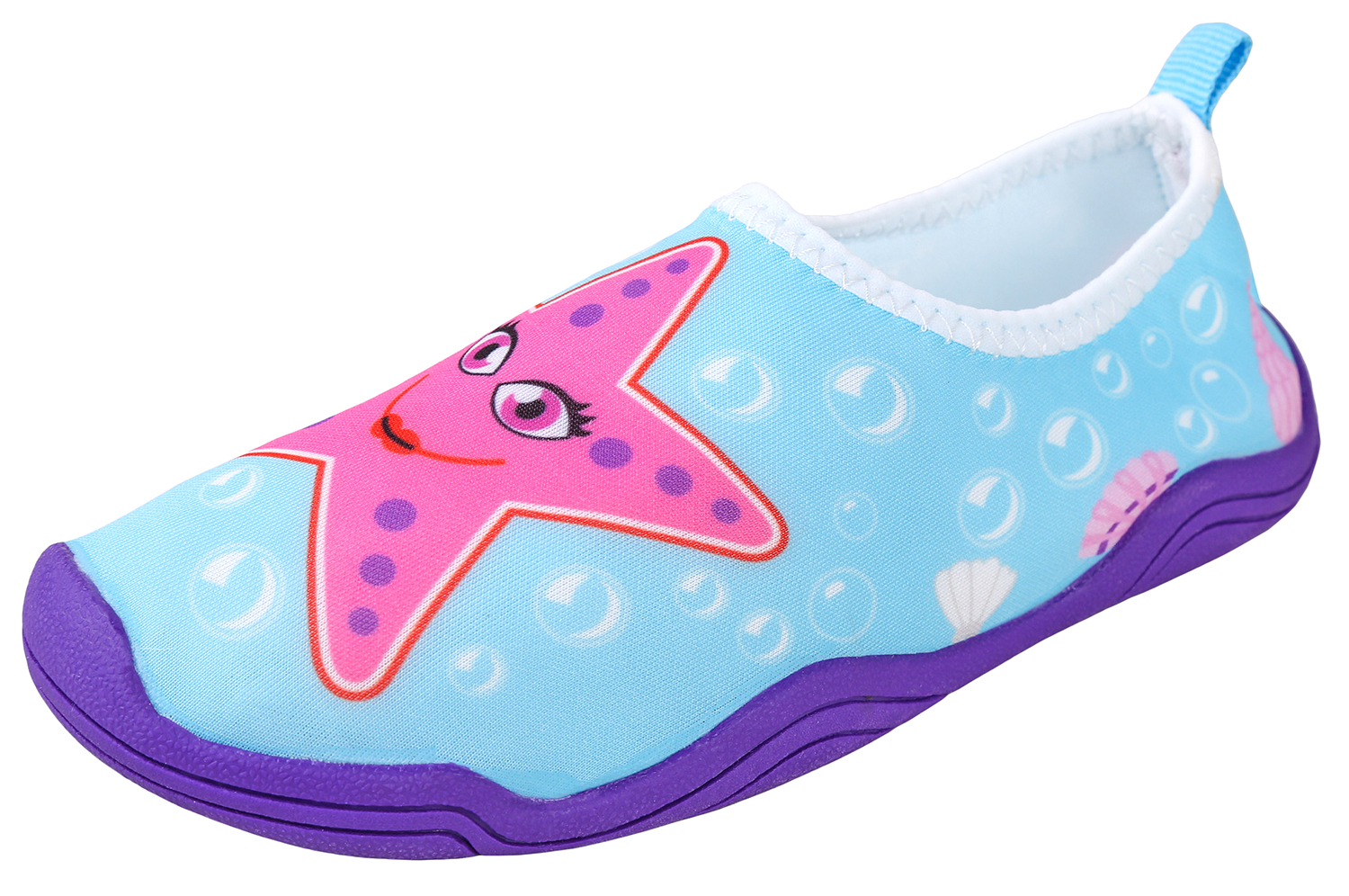 Lil' Fins Kids Water Shoes - Beach Shoes | Summer Fun | 3D Toddler Water Shoes Kids | Quick Dry | Swim Shoes Starfish 6/7 M US - image 1 of 5