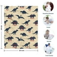 thumbnail image 4 of Beige Dinosaurs Names Pattern Blanket,Comfortable Soft Flannel Throw Blanket,All Season,Warm Lightweight Blankets for Sofa Bed Couch Living Room Chair,30"x40", 4 of 4