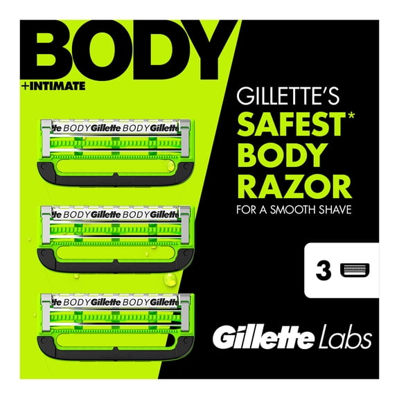 GilletteLabs Body   Intimate Razor Blade Refills, 3ct