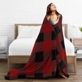 thumbnail image 5 of Red Tartan Throw Blanket,Super Soft Anti-Pilling Flannel Bed Blankets, 40"x30", 5 of 8