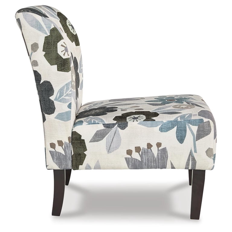 Signature Design by Ashley Triptis Armless Accent Chair, Floral photo 4