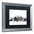 thumbnail image 4 of Trademark Fine Art "New York City Skyline B&W" Canvas Art by Michael Tompsett, Black Matte, Silver Frame, 4 of 4