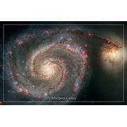 Whirlpool Galaxy Hubble Space Telescope Image Majestic! 24" x 0.01" Poster, by HSE USA