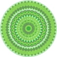 thumbnail image 1 of Ahgly Tapis d'Intérieur Lavable en Machine Carré Vert Jade, 3 Pieds Carré, 1 of 7