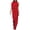 Red, variant on Staron Summer Jumpsuits for Women Casual Sleeveless Suspender Romper with Pockets Round Neck Solid Color Ankle-Length Jumpsuit, Wine XL