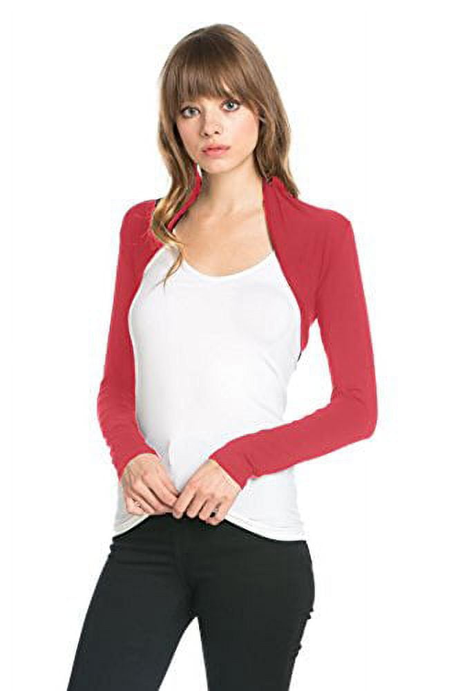 Ladies red shop bolero jacket