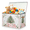 Color 3, variant on Jiaoprinted White Green Pine Tree Toy Storage Box Chest with Lid & Divider, Winter Christmas Tree Foldable Toy Organizer Bin with Sturdy Handles for Nursery Living Room, 85L, 25"x13"x16"