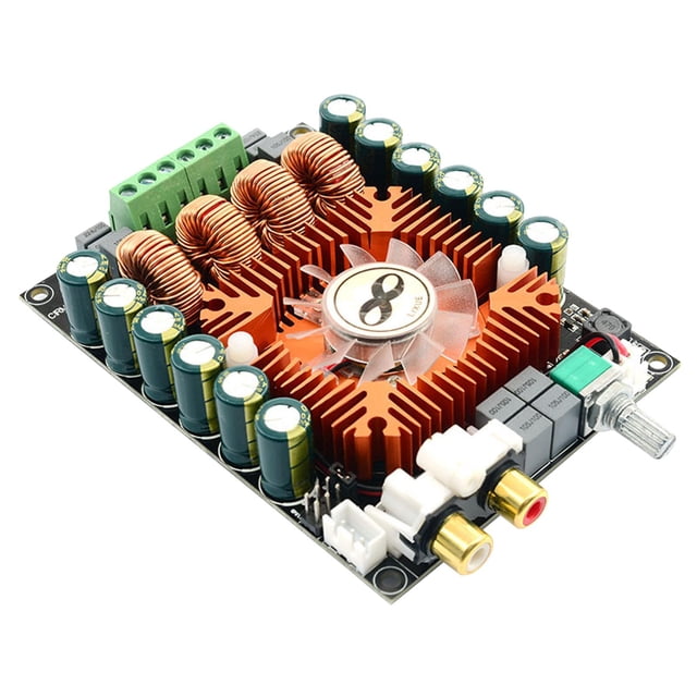 Tablero amplificador,TDA7498E 2x 160W Placa amplificadora de audio de 2 canales,Soporte para computadora de vehículo de un solo canal BTL 220W,Altavoz del coche del módulo estéreo digital